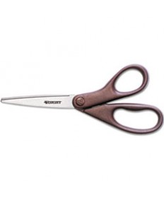 KIDS' SCISSORS WITH ANTIMICROBIAL PROTECTION, POINTED TIP, 5" LONG, 2" CUT LENGTH, ASSORTED STRAIGHT HANDLES, 12/PACK