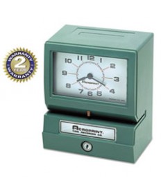 Model 125 Analog Manual Print Time Clock With Date/0-12 Hours/minutes