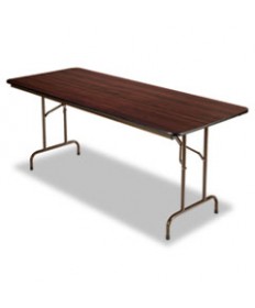 WOOD FOLDING TABLE, RECTANGULAR, 71 7/8W X 29 7/8D X 29 1/8H, MAHOGANY