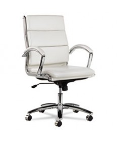 ALERA MAXXIS SERIES BIG AND TALL BONDED LEATHER CHAIR, SUPPORTS UP TO 450 LBS, BLACK SEAT/BLACK BACK, CHROME BASE