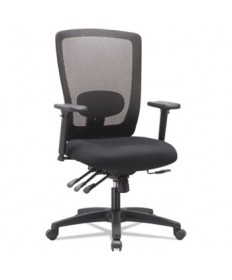 ALERA ENVY SERIES MESH HIGH-BACK MULTIFUNCTION CHAIR, SUPPORTS UP TO 250 LBS., BLACK SEAT/BLACK BACK, BLACK BASE