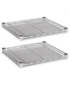 NSF CERTIFIED INDUSTRIAL 4-SHELF WIRE SHELVING KIT, 36W X 24D X 72H, SILVER