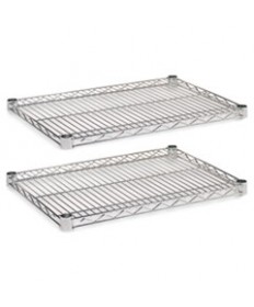 NSF CERTIFIED INDUSTRIAL 4-SHELF WIRE SHELVING KIT, 48W X 18D X 72H, BLACK