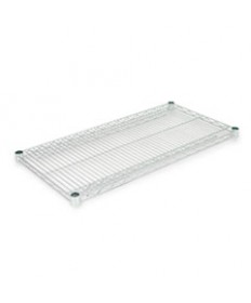 NSF CERTIFIED INDUSTRIAL 4-SHELF WIRE SHELVING KIT, 48W X 24D X 72H, SILVER