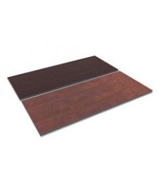 Reversible Laminate Table Top, Rectangular, 47 5/8w X 23 5/8d, Espresso/walnut