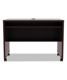 ALERA VALENCIA SERIES MOBILE WORKSTATION DESK, 41.38" X 23.63" X 30", MAHOGANY