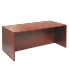 ALERA VALENCIA SERIES STRAIGHT FRONT DESK SHELL, 47.25" X 29.5" X 29.63", MAHOGANY