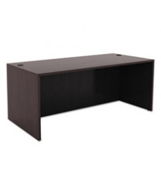 ALERA VALENCIA SERIES STRAIGHT FRONT DESK SHELL, 65" X 29.5" X 29.63", ESPRESSO