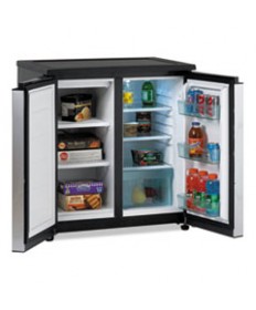 5.5 Cf Side By Side Refrigerator/freezer, Black/stainless Steel