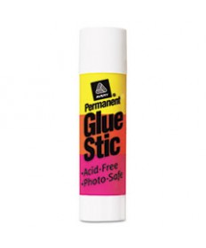 PERMANENT GLUE STIC, 0.26 OZ, APPLIES WHITE, DRIES CLEAR