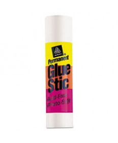 PERMANENT GLUE STIC, 1.27 OZ, APPLIES WHITE, DRIES CLEAR