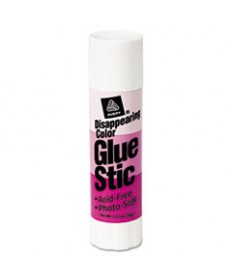 PERMANENT GLUE STIC, 1.27 OZ, APPLIES PURPLE, DRIES CLEAR