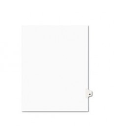 PREPRINTED LEGAL EXHIBIT SIDE TAB INDEX DIVIDERS, AVERY STYLE, 10-TAB, 21, 11 X 8.5, WHITE, 25/PACK, (1021)