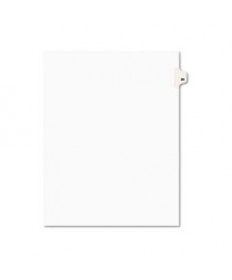 PREPRINTED LEGAL EXHIBIT SIDE TAB INDEX DIVIDERS, AVERY STYLE, 10-TAB, 28, 11 X 8.5, WHITE, 25/PACK, (1028)
