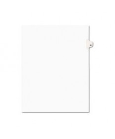 PREPRINTED LEGAL EXHIBIT SIDE TAB INDEX DIVIDERS, AVERY STYLE, 10-TAB, 55, 11 X 8.5, WHITE, 25/PACK, (1055)