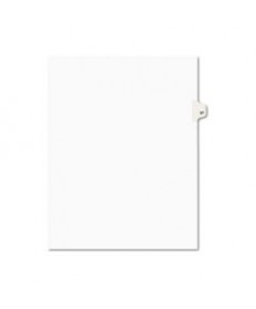 PREPRINTED LEGAL EXHIBIT SIDE TAB INDEX DIVIDERS, AVERY STYLE, 10-TAB, 57, 11 X 8.5, WHITE, 25/PACK, (1057)