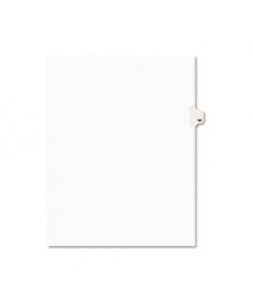 PREPRINTED LEGAL EXHIBIT SIDE TAB INDEX DIVIDERS, AVERY STYLE, 10-TAB, 58, 11 X 8.5, WHITE, 25/PACK, (1058)