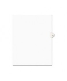 PREPRINTED LEGAL EXHIBIT SIDE TAB INDEX DIVIDERS, AVERY STYLE, 10-TAB, 60, 11 X 8.5, WHITE, 25/PACK, (1060)