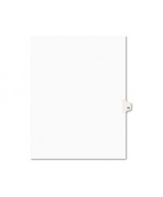 PREPRINTED LEGAL EXHIBIT SIDE TAB INDEX DIVIDERS, AVERY STYLE, 10-TAB, 65, 11 X 8.5, WHITE, 25/PACK, (1065)