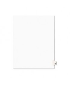 PREPRINTED LEGAL EXHIBIT SIDE TAB INDEX DIVIDERS, AVERY STYLE, 10-TAB, 74, 11 X 8.5, WHITE, 25/PACK, (1074)