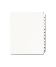 PREPRINTED LEGAL EXHIBIT SIDE TAB INDEX DIVIDERS, AVERY STYLE, 25-TAB, 1 TO 25, 11 X 8.5, WHITE, 1 SET, (1330)