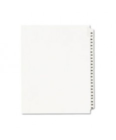 PREPRINTED LEGAL EXHIBIT SIDE TAB INDEX DIVIDERS, AVERY STYLE, 25-TAB, 26 TO 50, 11 X 8.5, WHITE, 1 SET, (1331)