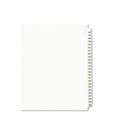 PREPRINTED LEGAL EXHIBIT SIDE TAB INDEX DIVIDERS, AVERY STYLE, 25-TAB, 126 TO 150, 11 X 8.5, WHITE, 1 SET, (1335)