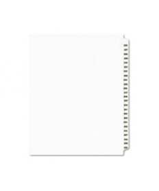 PREPRINTED LEGAL EXHIBIT SIDE TAB INDEX DIVIDERS, AVERY STYLE, 25-TAB, 226 TO 250, 11 X 8.5, WHITE, 1 SET, (1339)