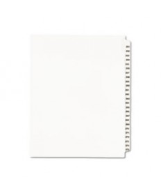 PREPRINTED LEGAL EXHIBIT SIDE TAB INDEX DIVIDERS, AVERY STYLE, 25-TAB, 251 TO 275, 11 X 8.5, WHITE, 1 SET, (1340)