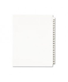 PREPRINTED LEGAL EXHIBIT SIDE TAB INDEX DIVIDERS, AVERY STYLE, 25-TAB, 276 TO 300, 11 X 8.5, WHITE, 1 SET, (1341)