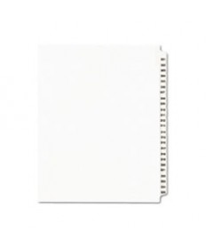 PREPRINTED LEGAL EXHIBIT SIDE TAB INDEX DIVIDERS, AVERY STYLE, 25-TAB, 301 TO 325, 11 X 8.5, WHITE, 1 SET, (1342)