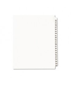 PREPRINTED LEGAL EXHIBIT SIDE TAB INDEX DIVIDERS, AVERY STYLE, 25-TAB, 326 TO 350, 11 X 8.5, WHITE, 1 SET, (1343)