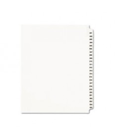 PREPRINTED LEGAL EXHIBIT SIDE TAB INDEX DIVIDERS, AVERY STYLE, 25-TAB, 401 TO 425, 11 X 8.5, WHITE, 1 SET, (1346)