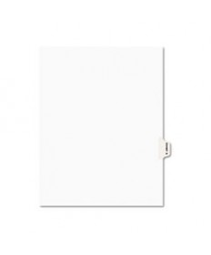 Avery-Style Preprinted Legal Side Tab Divider, Exhibit G, Letter, White, 25/pack