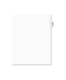 AVERY-STYLE PREPRINTED LEGAL SIDE TAB DIVIDER, EXHIBIT V, LETTER, WHITE, 25/PACK, (1392)