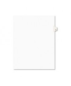 PREPRINTED LEGAL EXHIBIT SIDE TAB INDEX DIVIDERS, AVERY STYLE, 26-TAB, F, 11 X 8.5, WHITE, 25/PACK, (1406)