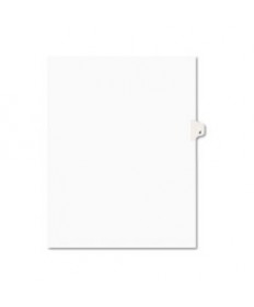 PREPRINTED LEGAL EXHIBIT SIDE TAB INDEX DIVIDERS, AVERY STYLE, 26-TAB, J, 11 X 8.5, WHITE, 25/PACK, (1410)