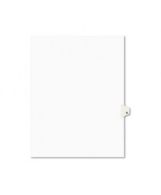 PREPRINTED LEGAL EXHIBIT SIDE TAB INDEX DIVIDERS, AVERY STYLE, 26-TAB, Q, 11 X 8.5, WHITE, 25/PACK, (1417)