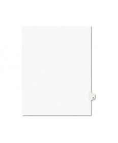 PREPRINTED LEGAL EXHIBIT SIDE TAB INDEX DIVIDERS, AVERY STYLE, 26-TAB, V, 11 X 8.5, WHITE, 25/PACK, (1422)