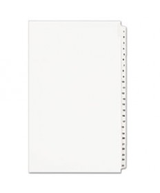 PREPRINTED LEGAL EXHIBIT SIDE TAB INDEX DIVIDERS, AVERY STYLE, 25-TAB, 1 TO 25, 14 X 8.5, WHITE, 1 SET, (1430)