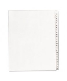 PREPRINTED LEGAL EXHIBIT SIDE TAB INDEX DIVIDERS, ALLSTATE STYLE, 25-TAB, 51 TO 75, 11 X 8.5, WHITE, 1 SET, (1703)
