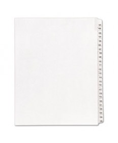PREPRINTED LEGAL EXHIBIT SIDE TAB INDEX DIVIDERS, ALLSTATE STYLE, 25-TAB, 101 TO 125, 11 X 8.5, WHITE, 1 SET, (1705)