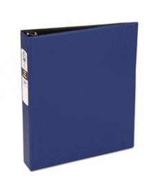 ECONOMY NON-VIEW BINDER WITH ROUND RINGS, 3 RINGS, 1.5" CAPACITY, 11 X 8.5, BLUE, (3400)