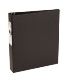 ECONOMY NON-VIEW BINDER WITH ROUND RINGS, 3 RINGS, 1.5" CAPACITY, 11 X 8.5, BLACK, (3401)