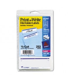 PRINTABLE 4" X 6" - PERMANENT FILE FOLDER LABELS, 0.69 X 3.44, WHITE, 7/SHEET, 36 SHEETS/PACK, (5200)