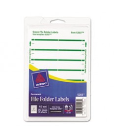 PRINTABLE 4" X 6" - PERMANENT FILE FOLDER LABELS, 0.69 X 3.44, WHITE, 7/SHEET, 36 SHEETS/PACK, (5203)