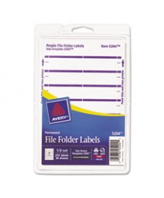 PRINTABLE 4" X 6" - PERMANENT FILE FOLDER LABELS, 0.69 X 3.44, WHITE, 7/SHEET, 36 SHEETS/PACK, (5204)