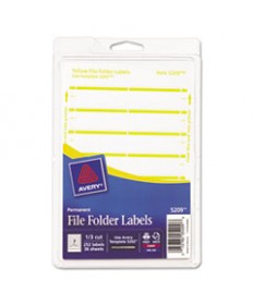PRINTABLE 4" X 6" - PERMANENT FILE FOLDER LABELS, 0.69 X 3.44, WHITE, 7/SHEET, 36 SHEETS/PACK, (5209)