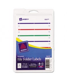 PRINTABLE 4" X 6" - PERMANENT FILE FOLDER LABELS, 0.69 X 3.44, WHITE, 7/SHEET, 36 SHEETS/PACK, (5215)