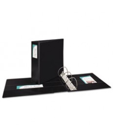 DURABLE NON-VIEW BINDER WITH DURAHINGE AND EZD RINGS, 3 RINGS, 4" CAPACITY, 11 X 8.5, BLACK, (8802)